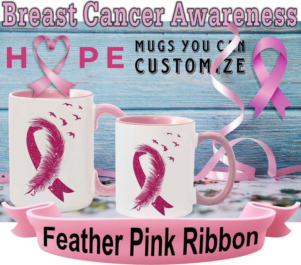 Feather Pink Ribbon