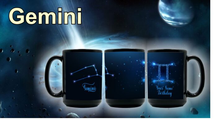 Black Zodiac Mug - Image 5