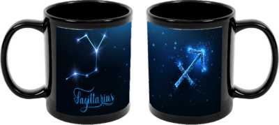 Black Sagittarius 11oz mug